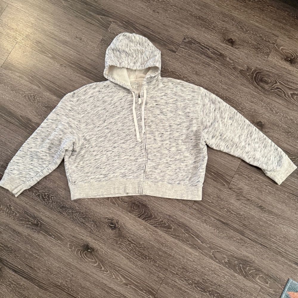 J. Crew Vintage Fleece Zip Up Hoodie
